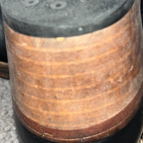 H by HUDSON HANDMADE BLACK LEATHER & NAVJO WOOL DESIGN UPPER ANKLE BOOTS EU 39 - Picture 10 of 15